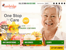 Tablet Screenshot of cambridgecare.org